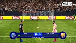 PES 2019 | PSG vs Barcelona | Final UEFA Champions League (UCL) | Penalty Shootout | Messi vs Neymar