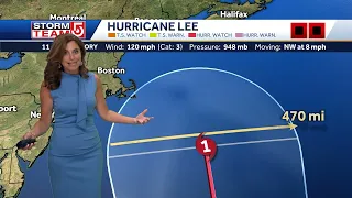 Part of Massachusetts now within Hurricane Lee's forecast cone; 'Quite a bit of uncertainty' remains