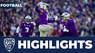 No. 4 Washington vs. Washington State Football Highlights | 2023 Season