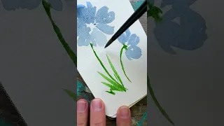 How to paint easy vintage watercolor flowers for beginners