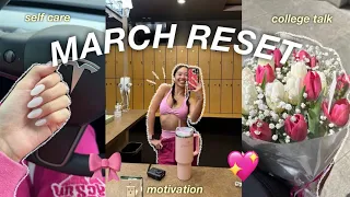 MARCH RESET: self care & new goals🧸