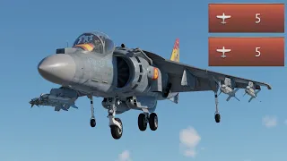 The Stealthy Harrier | (5-0) (5-0) AV-8B Harrier II + | War Thunder Gameplay