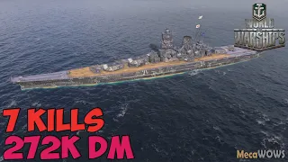 World of WarShips | Musashi | 7 KILLS | 272K Damage - Replay Gameplay 1080p 60 fps