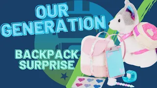 Our Generation Backpack Surprise Unboxing