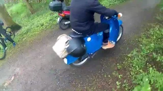 Erste Wheelie versuche mit einer Schwalbe