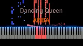 TUTORIAL Dancing Queen - ABBA (Piano Visualizer)