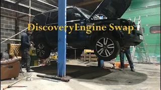 Land Rover Discovery 4 Engine swap. Engine replacement.