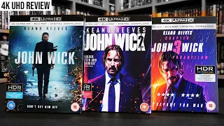 JOHN WICK Trilogy 4K UHD Blu Ray Review