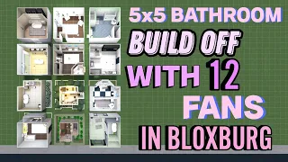 BATHROOM BUILD OFF WITH 12 FANS IN BLOXBURG | roblox