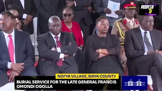 CDF General Ogolla buried without a coffin and clothes, in accordance with his final wishes.