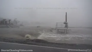 Hurricane Delta, Eye Making Landfall, Creole, LA - 10/9/2020