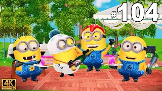 Minion Rush Dave Minion Starfish Minion and Grandpa Minion at Minion Park | LEVEL 445 - 447 | 4K