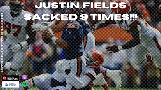 Justin Fields Sacked 9 TIMES!!!?