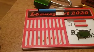 (03) Abus 72/40 padlock picked and gutted