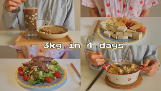 Lose 3kg in 4days🔥Diet without Exercise | #diet #loseweight #healthy #getfit