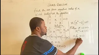 HOW TO FIND DETERMINANT OF 3x3 MATRIX WITH THE UNKNOWN | MATH TUTORIAL | MATRICES