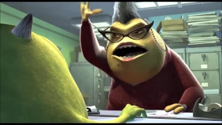 I want my mama but every i want my mama is replaced with with Mike Wazowski getting Slamme slow/fast