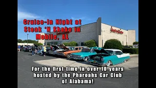 Steak ‘N Shake Cruise In in Mobile, AL (Hosted By the Pharoahs Car Club of Alabama) May 11th, 2024