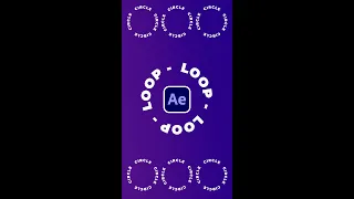 Create any Text Shape Loop in After Effects Tutorial | Shorts