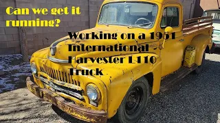 Working on 1951 International Harvester L110 Truck