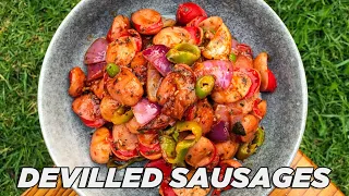 Devilled Sausages Recipe | How to make Devilled Sausages | HUNGRY