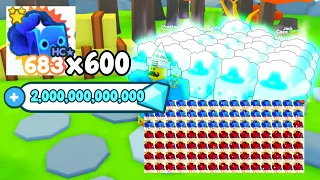 I Spent 2 Trillion Diamonds And Got 600 Hardcore Rainbow Turkey! - Pet Simulator X Roblox