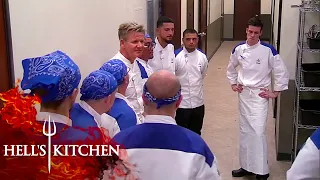 Gordon KICKS OUT Blue Team After Customers Leave | Hell's Kitchen