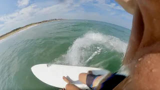 POV SURFING A FIREWIRE SUNDAY 6'8 ON FUN BEACH BREAK