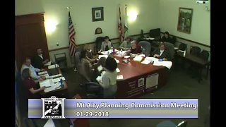 Mt Airy Planning Commission Meeting January 29th, 2018