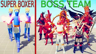 SUPER BOXER TEAM vs BOSS TEAM | TABS - Totally Accurate Battle Simulator