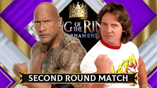 WWE 2K24 The Rock vs “Rowdy” Roddy Piper: KOTR Tournament Second Round match