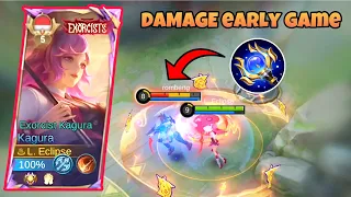 WTF DAMAGE !! THIS ITEM WILL HELP KAGURA DAMAGE IN EARLY GAME | MLBB