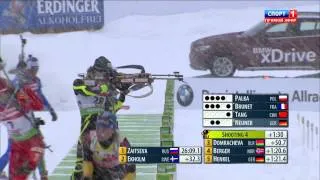 Кубок Мира 2011 12  3 й этап  Хохфильцен Австрия  Женщины  Гонка преследования 10 км   Спорт1 HD 17 12 2011 , Биатлон, 1080i, HDTV, RUS