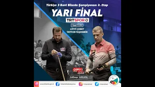 Türkiye 3 Cushion Billiard Championship 2022 | 2. Stage Semi Final | Tayfun Taşdemir - Lütfi Çenet