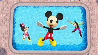 Mickey Mouse Clubhouse GTA 5, Donald Duck, Goofy and Minnie Mouse Funny Ragdolls & Fails #6