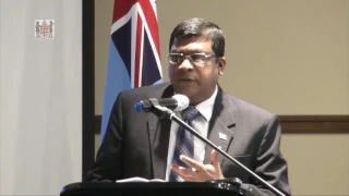 Fijian Minister for Education open FNU, Public Sector Research Talanoa session.