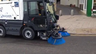 Thanet's new mechanical street sweepers in action