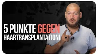 5 Punkte die GEGEN eine Haartransplantation sprechen!