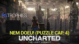 Uncharted The Lost Legacy - Nem doeu! - Guia de Troféu 🏆  (Puzzle capítulo 4)