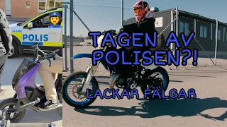 Lackar om mina fälgar (Tagen av polisen?!) | Garage vlogg + edit🚨🚔 | Vlogg #4