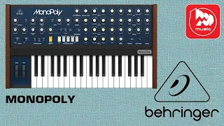 [Eng Sub] Behringer Monopoly analog four-voice synthesizer. Almost like Korg Mono/Poly