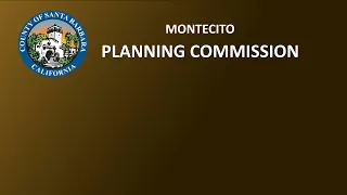 Montecito Planning Commission Meeting of January 15, 2020