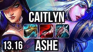 CAIT & Shaco vs ASHE & Soraka (ADC) | Rank 3 Cait, 11/1/6, Legendary | JP Master | 13.16