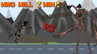 Predator Vs Siren Head | Fighting animation | Epic Horror Death Battle!