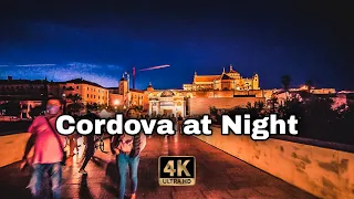 🇪🇸 Cordoba at Night, Spain Walking Tour (4K UHD)