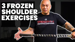 3 SIMPLE Frozen Shoulder Exercises & Stretches (Adhesive Capsulitis)