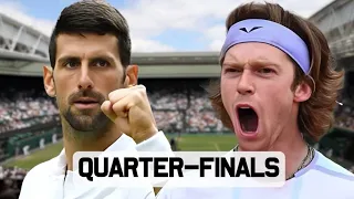 Novak Djokovic vs Andrey Rublev: Quater Finals Full Highlights l Wimbledon 2023