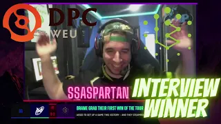 SSASPARTAN INTERVIEW WINNER AFTER - NIGMA GALAXY VS BRAME - DPC WEU 21/2022 Tour 2: Division I