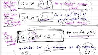 Thermodynamics - When to use internal energy (U) or enthalpy (H)