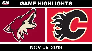 NHL Highlights | Coyotes vs. Flames – Nov. 5, 2019